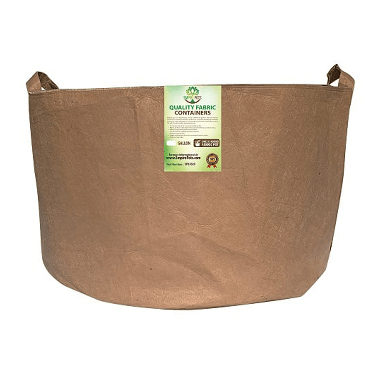 Empire Pots Premium 65 Gallon Fabric Pots with Full Wrap Handles - Case of 35 EP63065 Planting & Watering