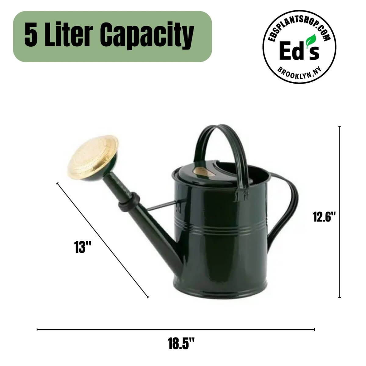 PLINT A/S 5 Liter Watering Can with Removable Sprinkler Head