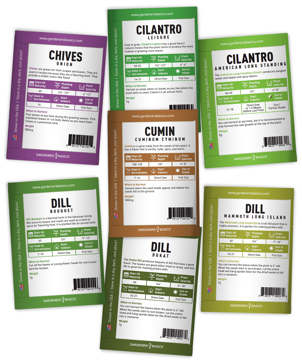 Gardeners Basics Popular Herb Seeds for Planting | 35 Variety Pack product image 4