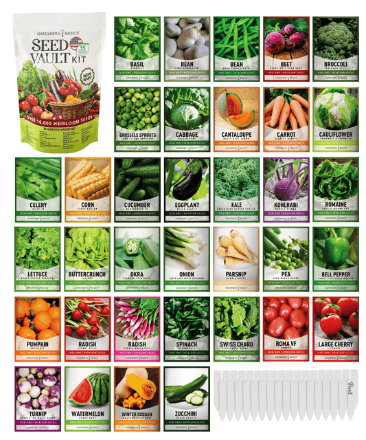 Gardeners Basics Vegetable Seed Vault Kit | 35 Variety Pack product image 1