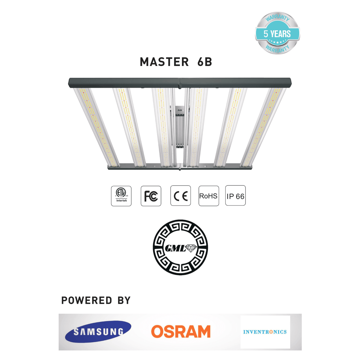 Grand Master LEDs Master 6 Bloom Red 660W LED Grow Light Master 6 Bloom Red Grow Lights