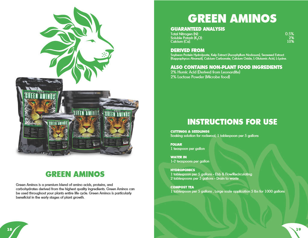Green Gro Biologicals Green Aminos 25lb product image 2