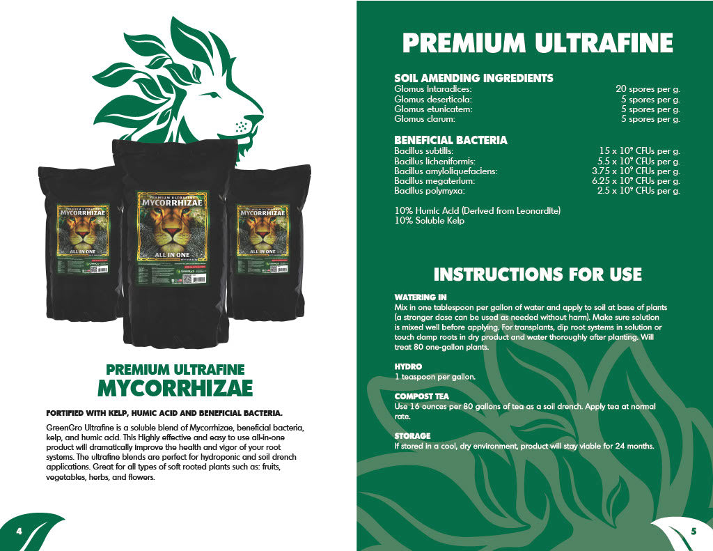 Green Gro Biologicals Premium Ultrafine Mycorrhizae 15lb product image 2