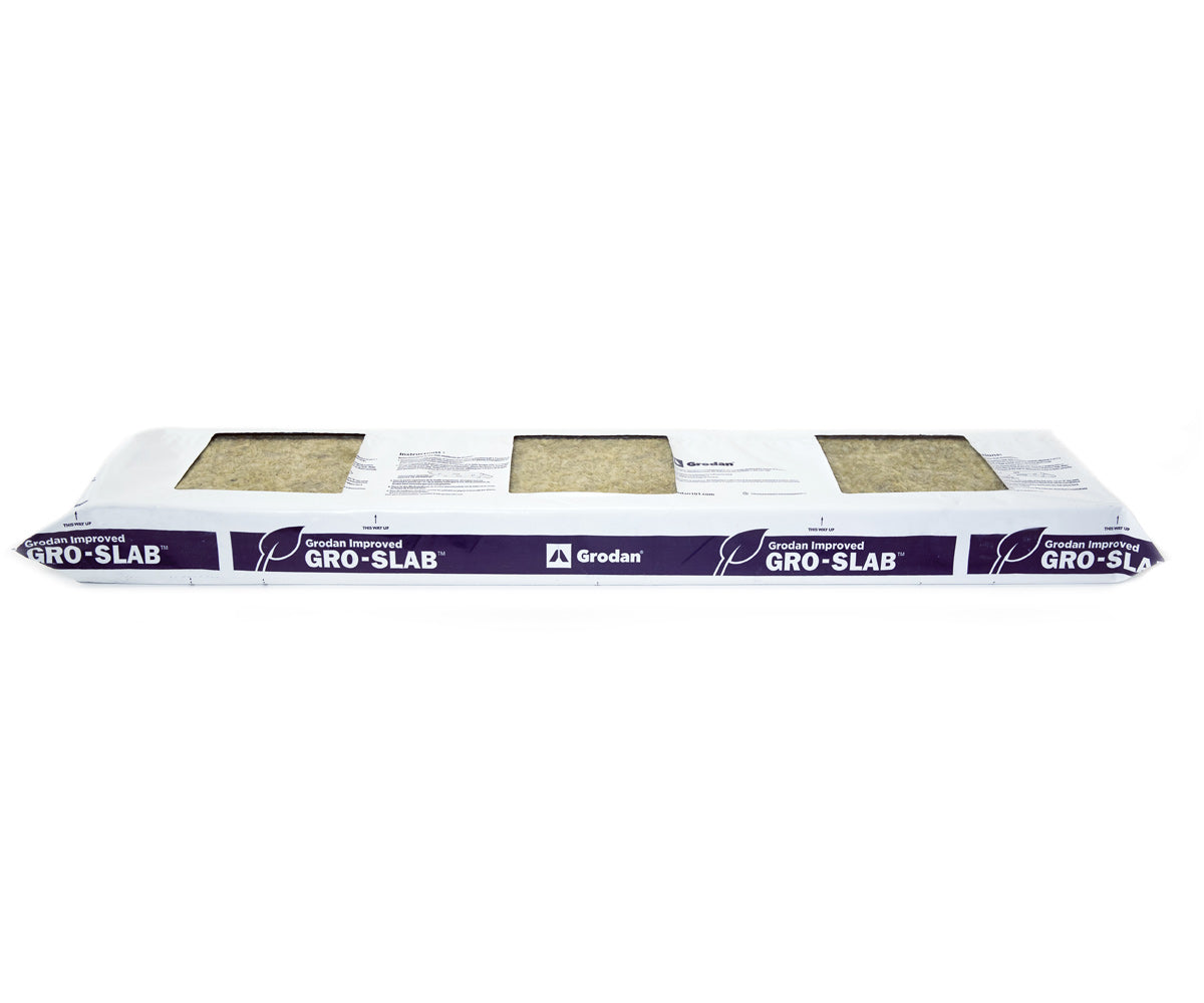 Grodan Improved Gro-Slab 36 x 8 x 3 w/ three 6 x 6 pre-cut holes product image 1