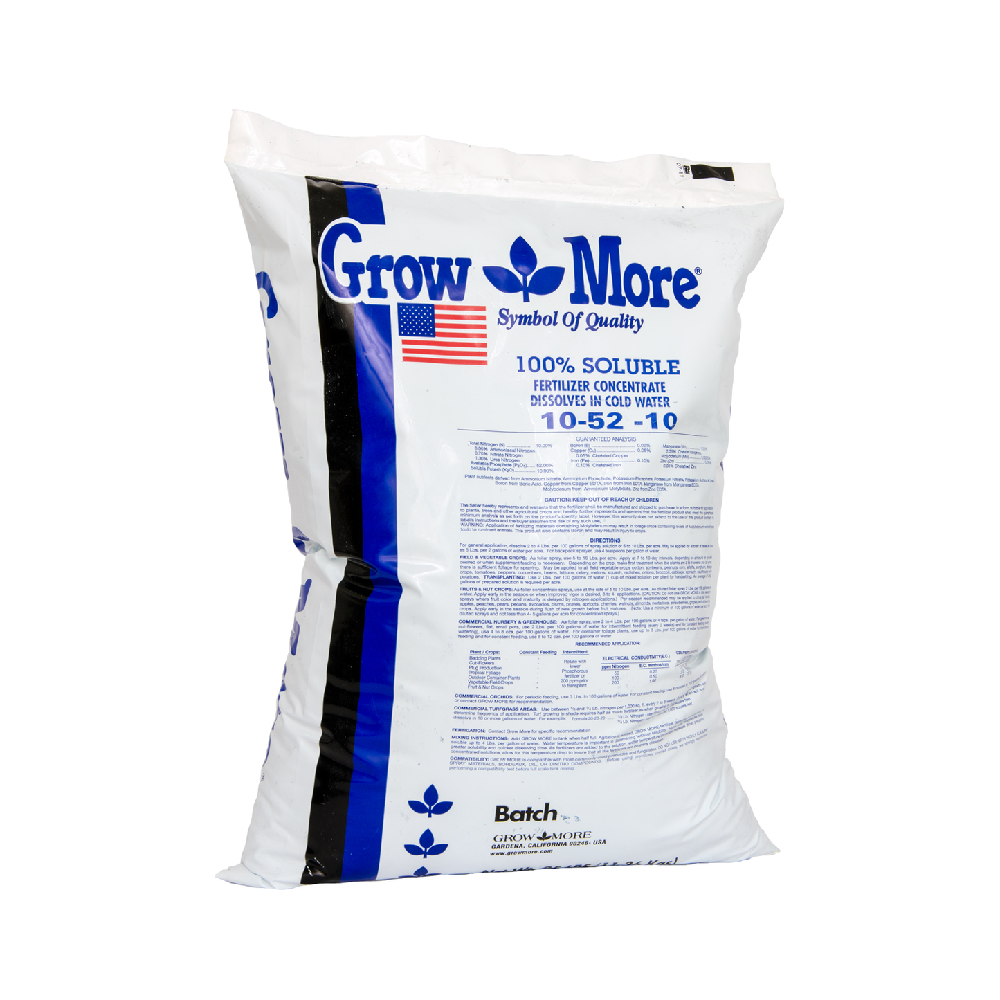 Grow More Water Soluble 10-52-10 25 lbs product image 1