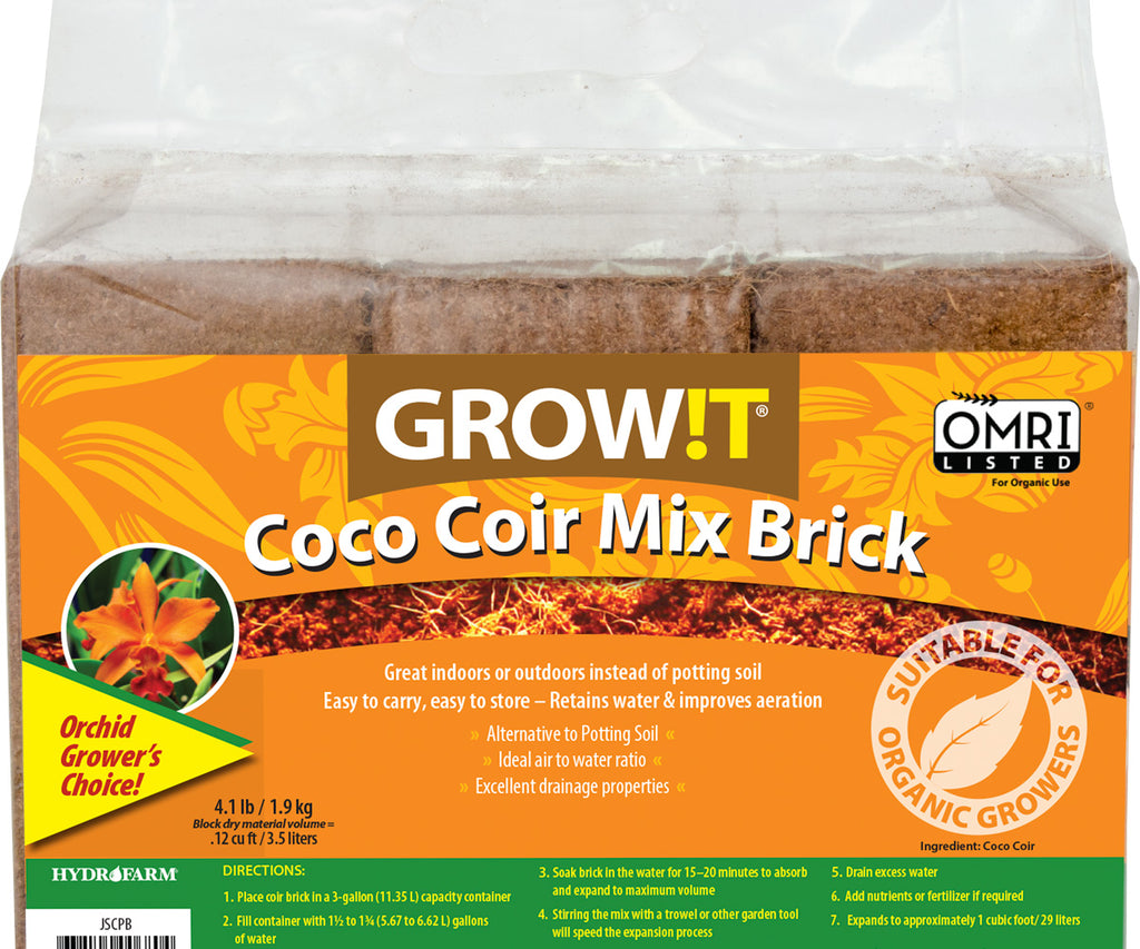 GROW!T Coco Coir Mix Brick pack of 3 product image 3