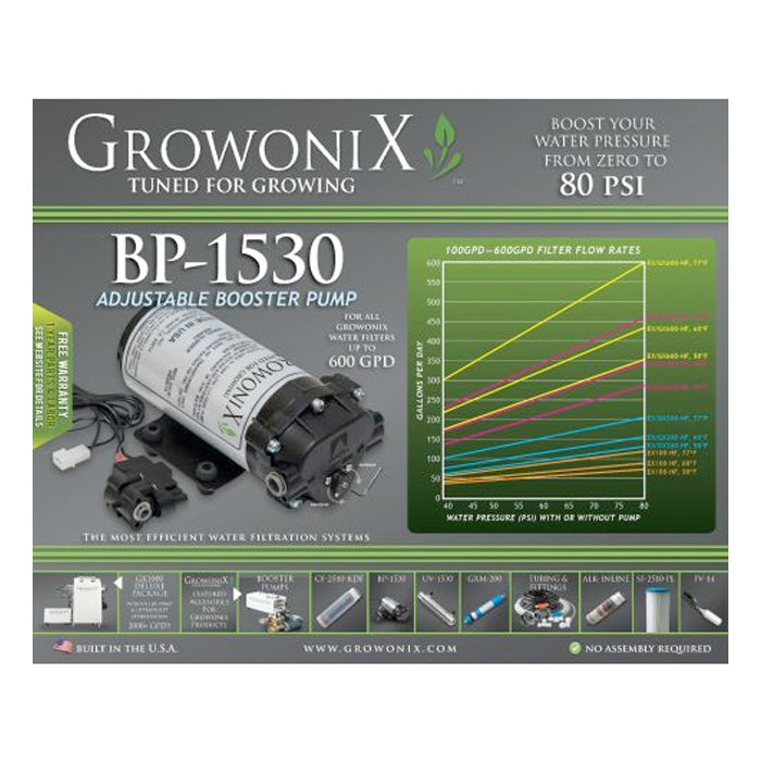 GrowoniX Booster Pump compatible w/ EX/GX-Series water filters product image 3