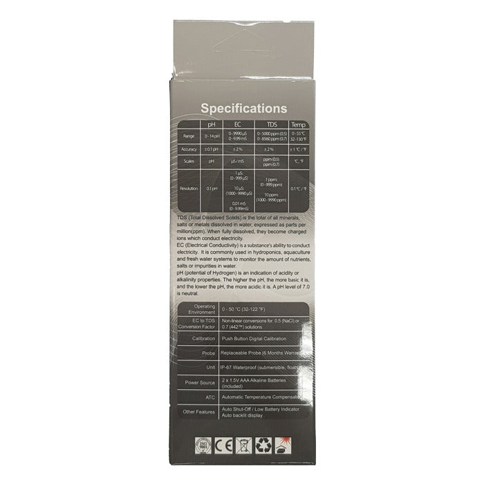 HM Digital Pro Series Pen style pH/TDS/EC/Temp meter product image 3