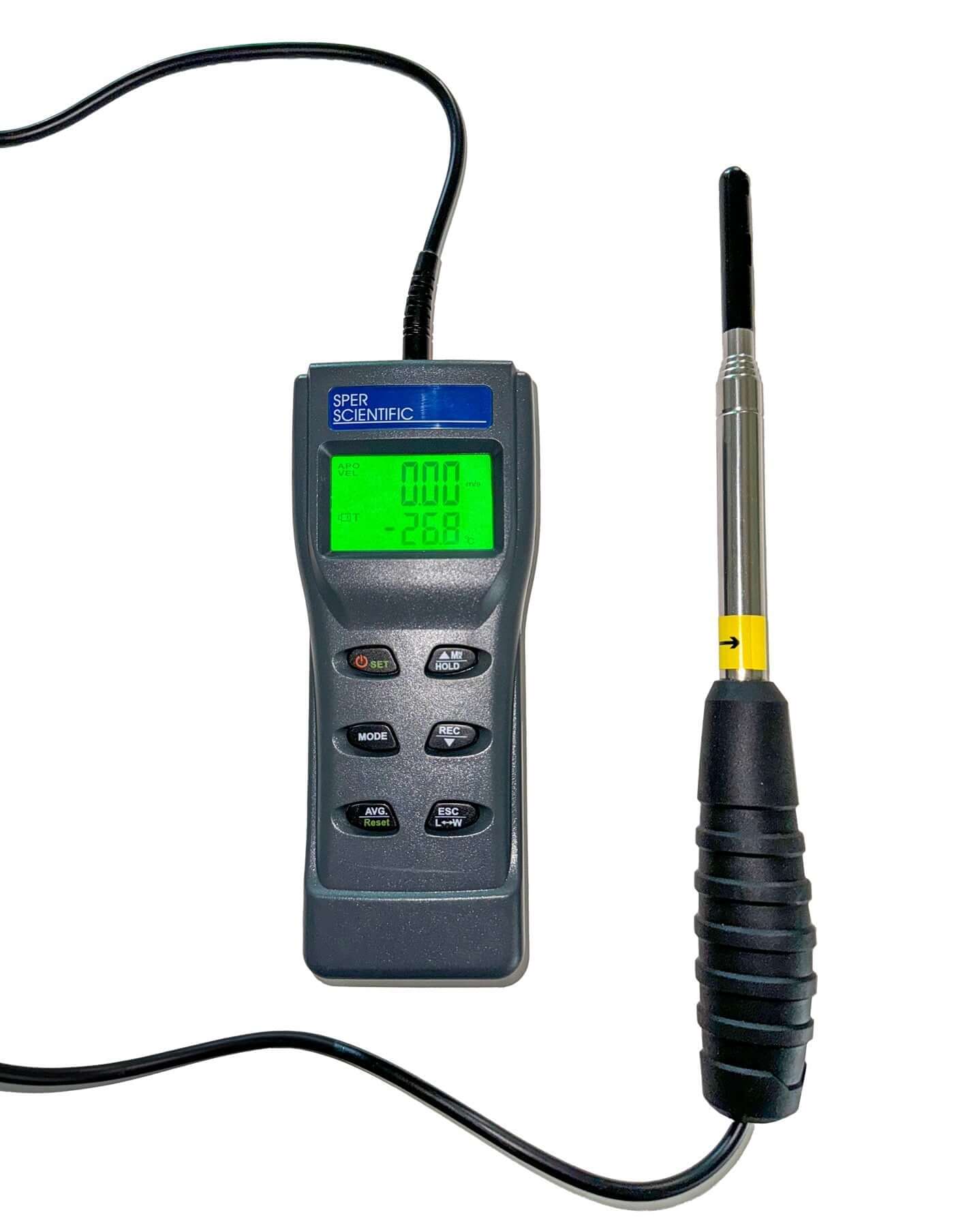 Sper Scientific Direct Hot Wire Anemometer with Telescopic Probe