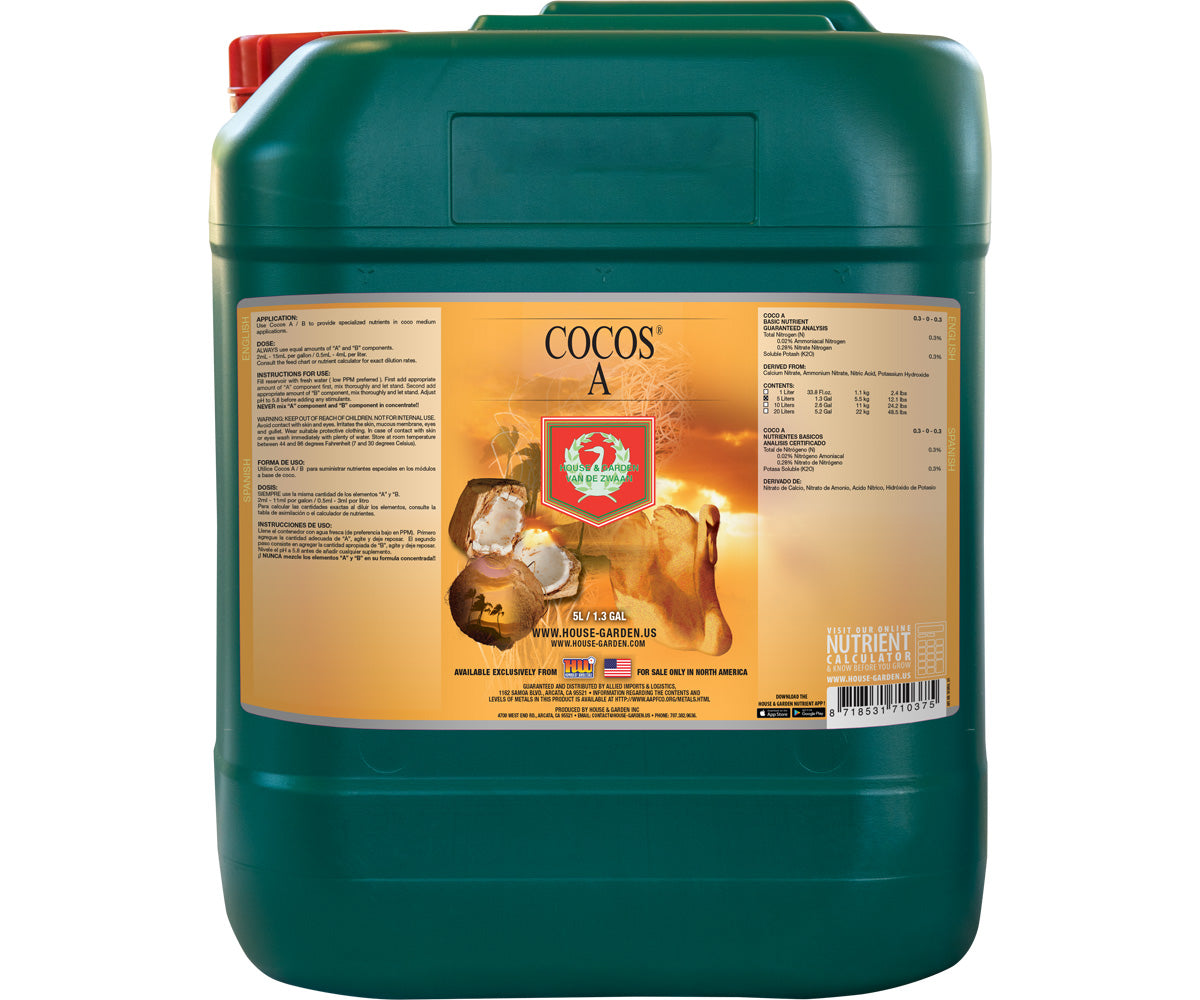House & Garden Cocos A 5 L Nutrients & Additives product image 1