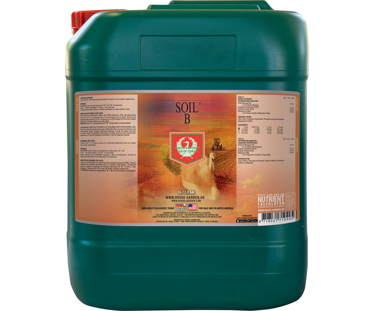 House & Garden Soil B 5 L Nutrients & Additives product image 1
