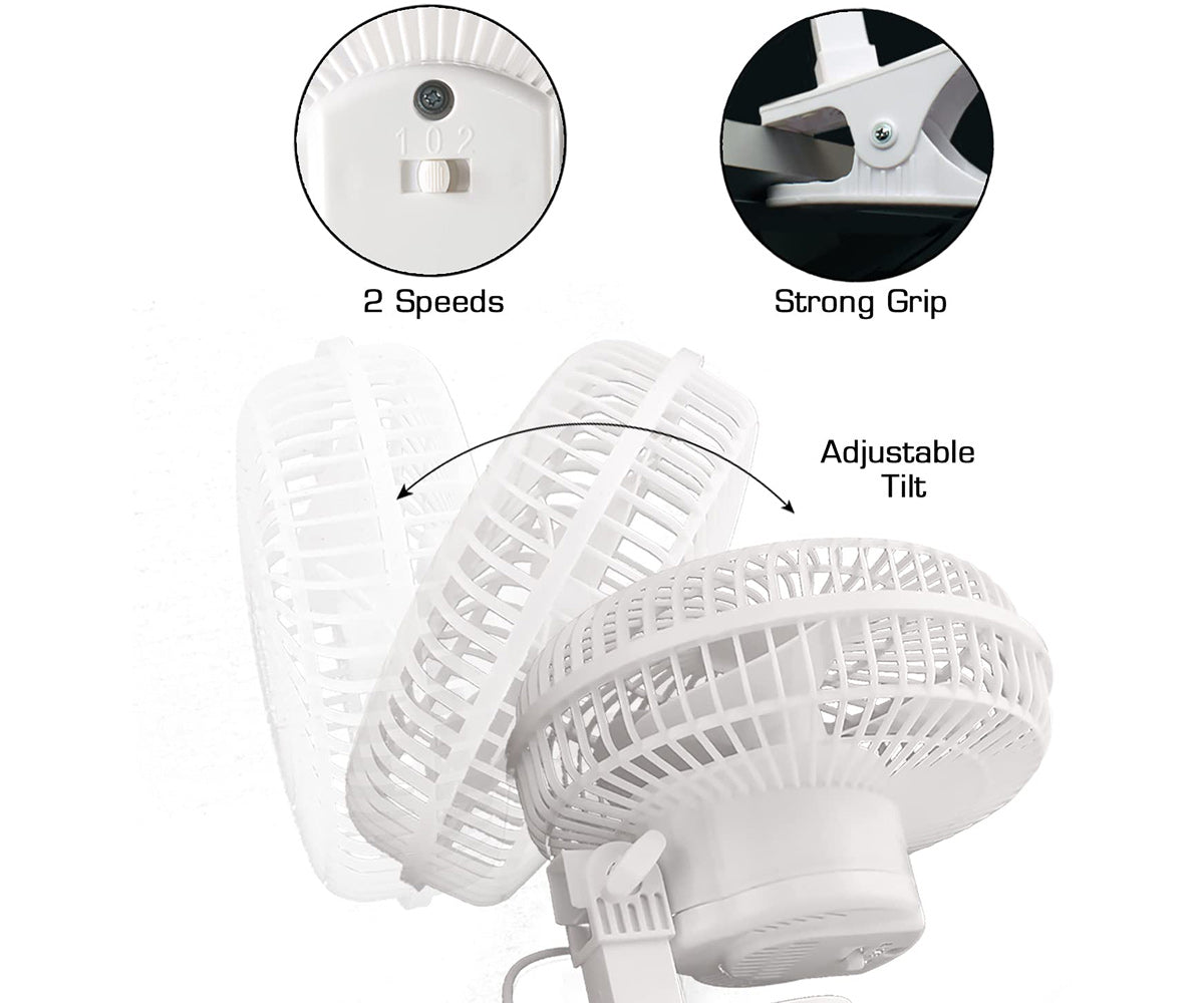 Hurricane 6" Clip Fan Ventilation/Air Conditioning product image 4
