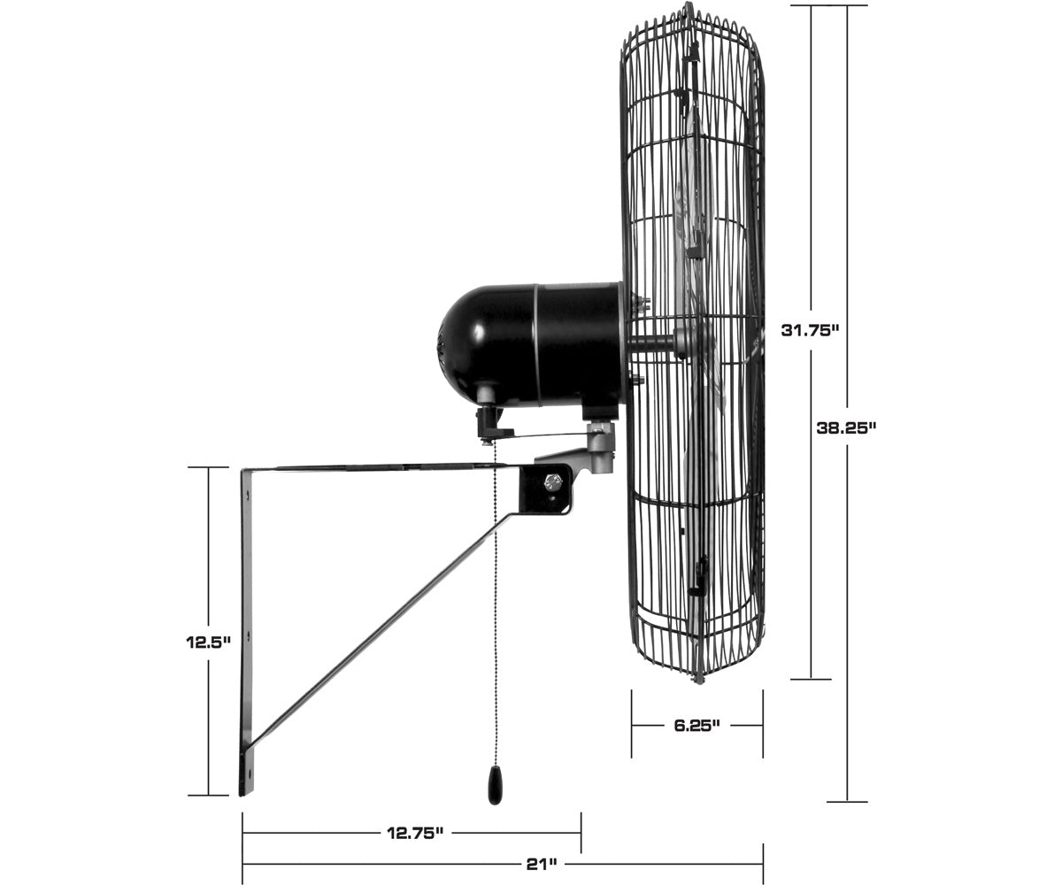 Hurricane Pro Commercial Grade Oscillating Wall Fan 30" product image 3