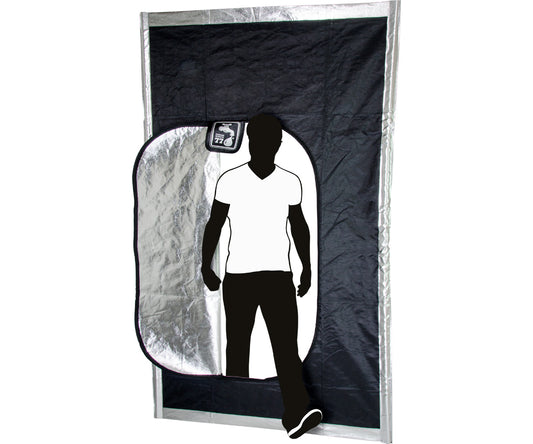 Hydrofarm Black Hatch Zipper Door product image 1