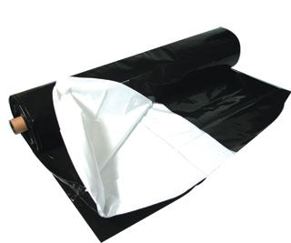 Hydrofarm Black White Poly 100' x 10' 4 mil product image 1
