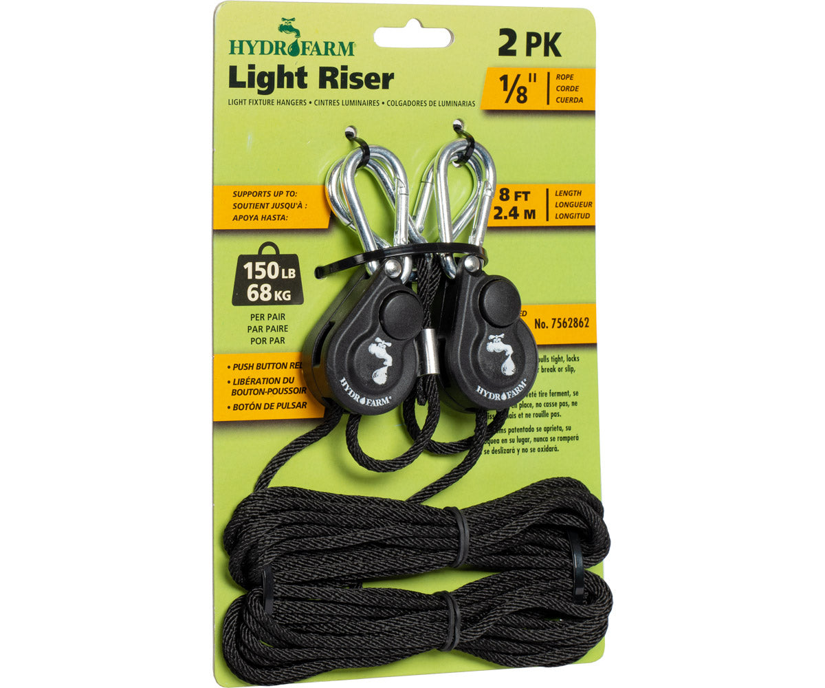 Hydrofarm Light Riser Hanging System w/Push Button Release 1/8" product image 2