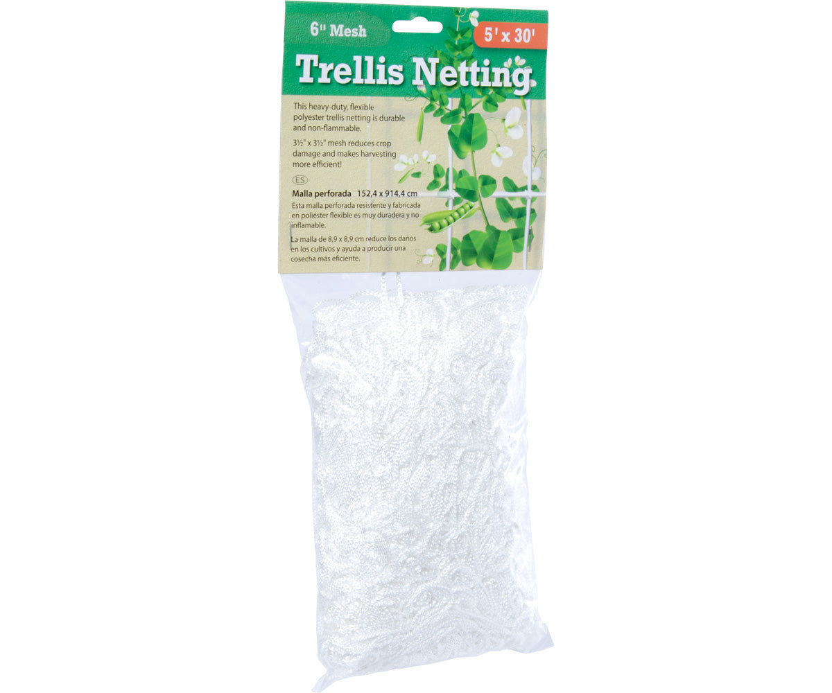 Hydrofarm Trellis Netting 3.5" Mesh woven 5' x 15' product image 1
