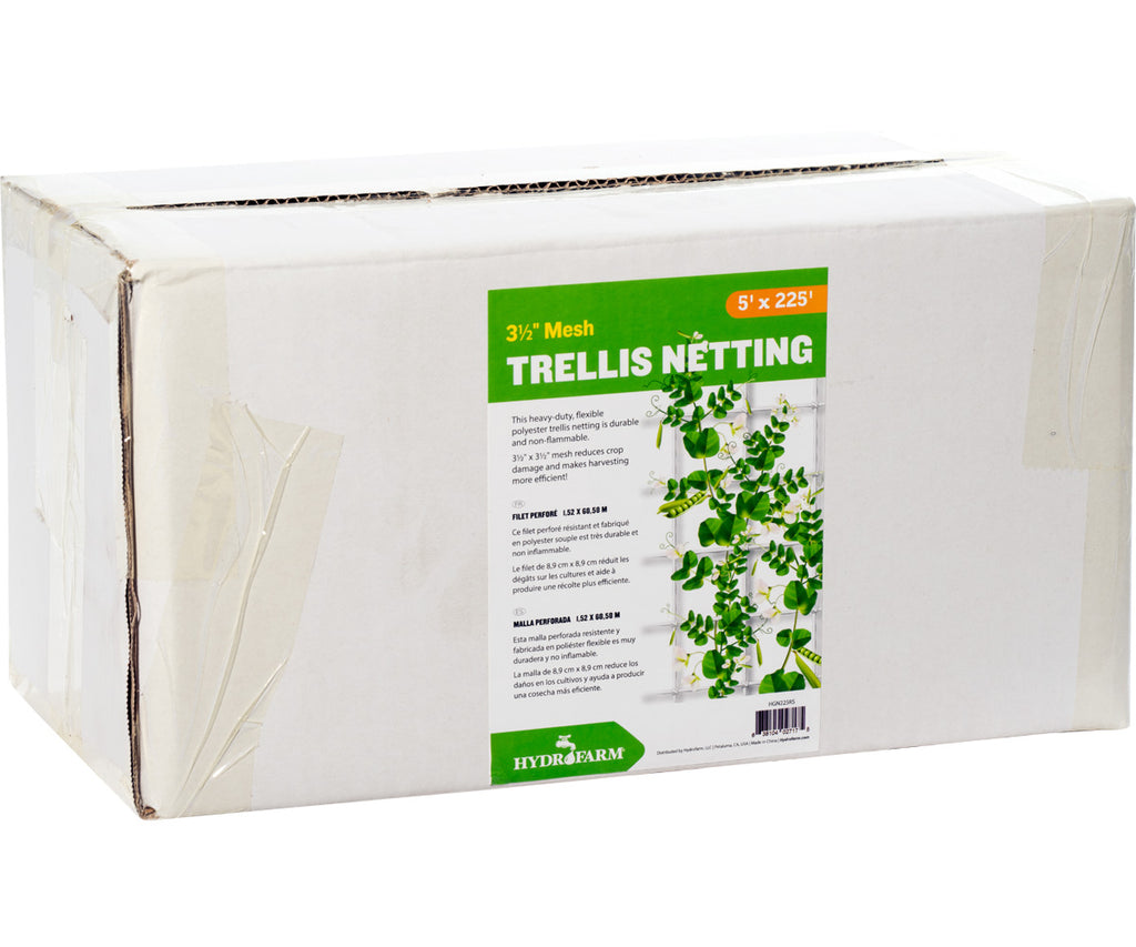 Hydrofarm Trellis Netting 3.5" Mesh woven 5' x 225' product image 4
