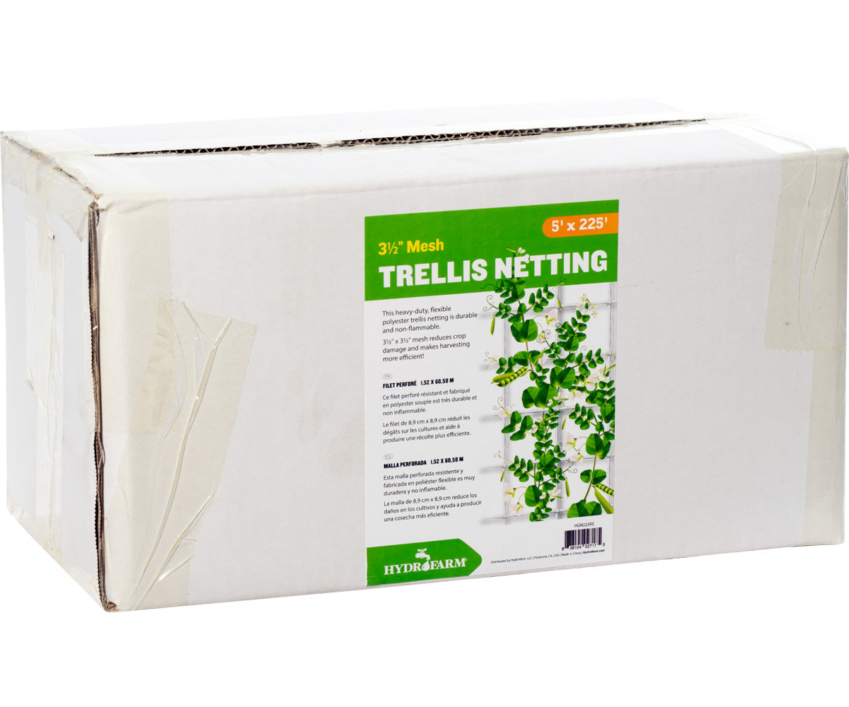 Hydrofarm Trellis Netting 3.5" Mesh woven 5' x 225' product image 4