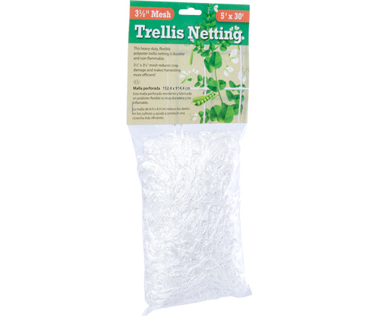 Hydrofarm Trellis Netting 3.5" Mesh woven 5' x 30' product image 1