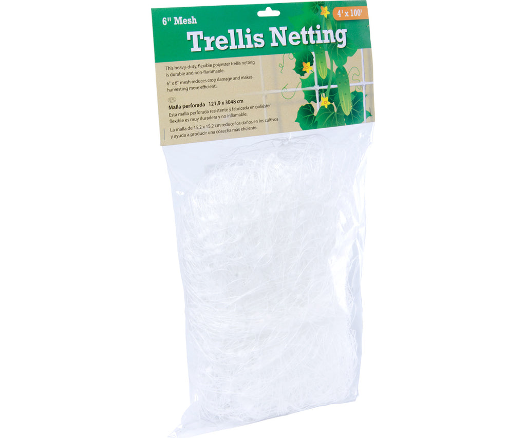 Hydrofarm Trellis Netting 6" Mesh non-woven 4' x 100' product image 1