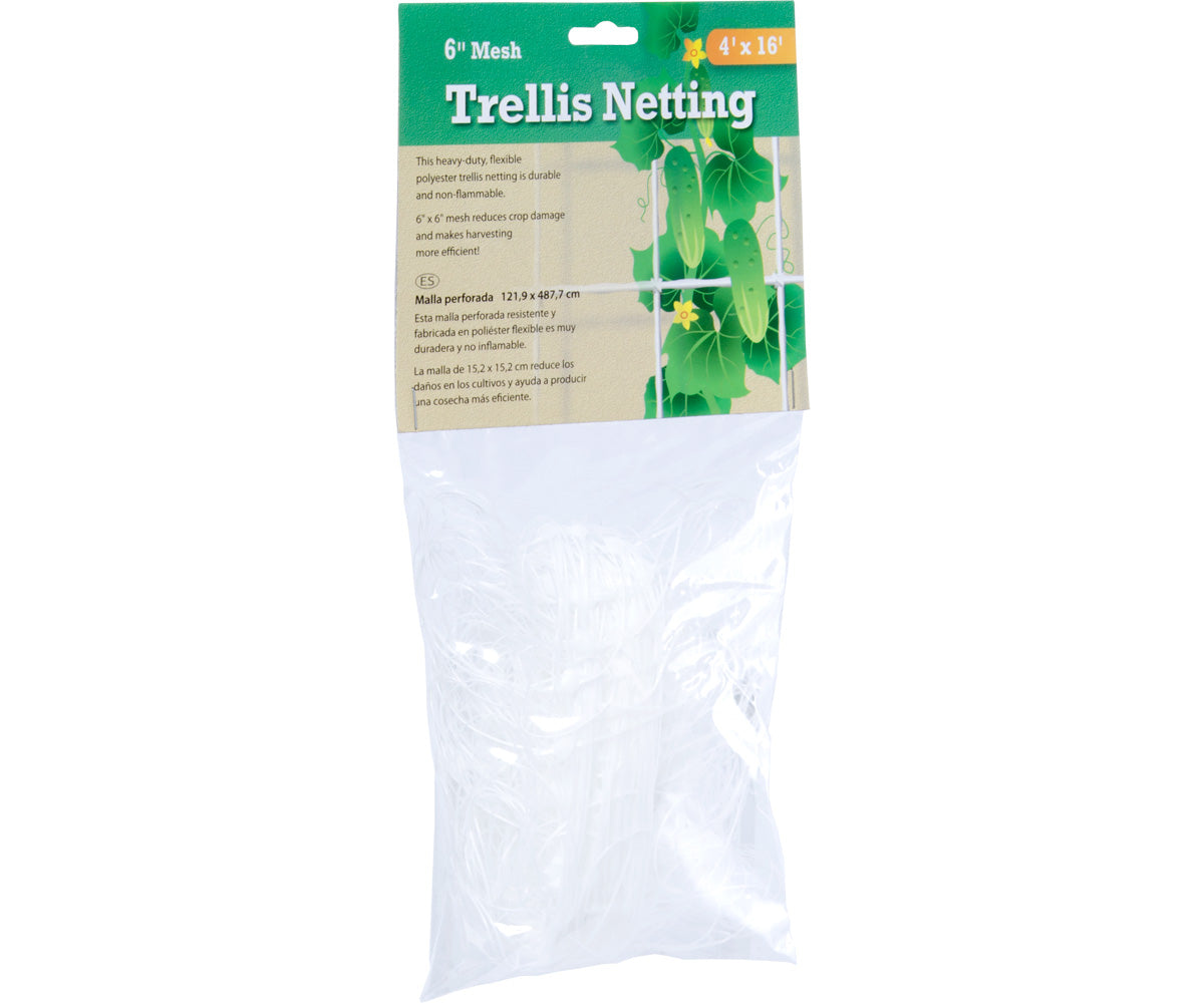 Hydrofarm Trellis Netting 6" Mesh non-woven 4' x 16' product image 1