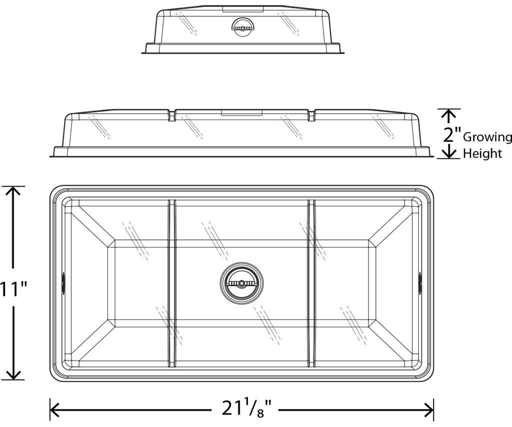 Hydrofarm Vented Humidity Dome 2" product image 2