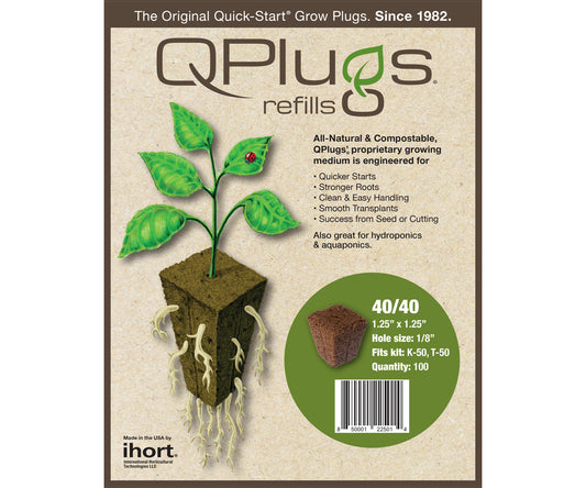 iHORT Q-Plug Cubes bag of 100 Seed Starting/Cloning product image 1