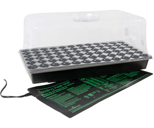 Jump Start Hot House w/Heat Mat Tray 72-Cell Insert 7.5" dome product image 1