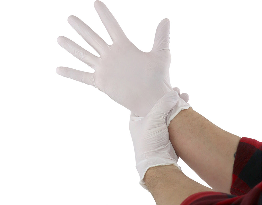 Mad Farmer White Nitrile Horticulture Gloves Size XL Box of 100 product image 1