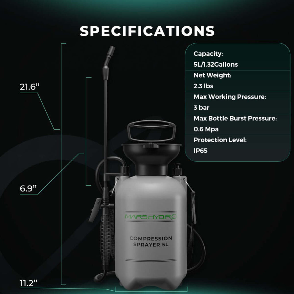 Mars Hydro 1.35 Gallon Pump Pressure Sprayer product image 3