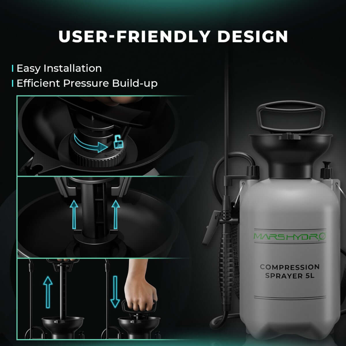 Mars Hydro 1.35 Gallon Pump Pressure Sprayer product image 4
