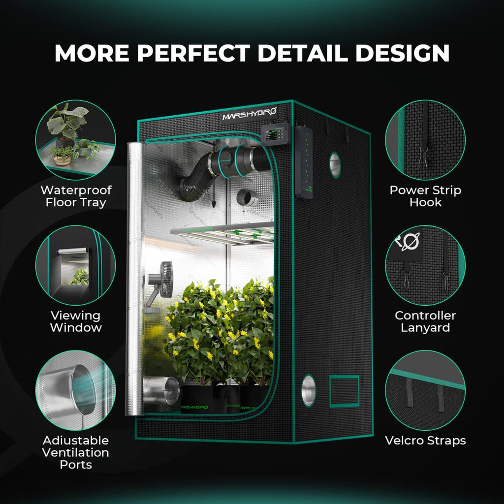 Mars Hydro 2' 4" x 2' 4" x 5' 4" (70cm x 70cm x 160cm) Indoor Grow product image 9