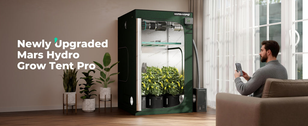 Mars Hydro 2x2 Grow Tent Pro 24" x 24" x 63" - 2000D Lightproof with High-Reflective Mylar & Large Viewing Window product image 4
