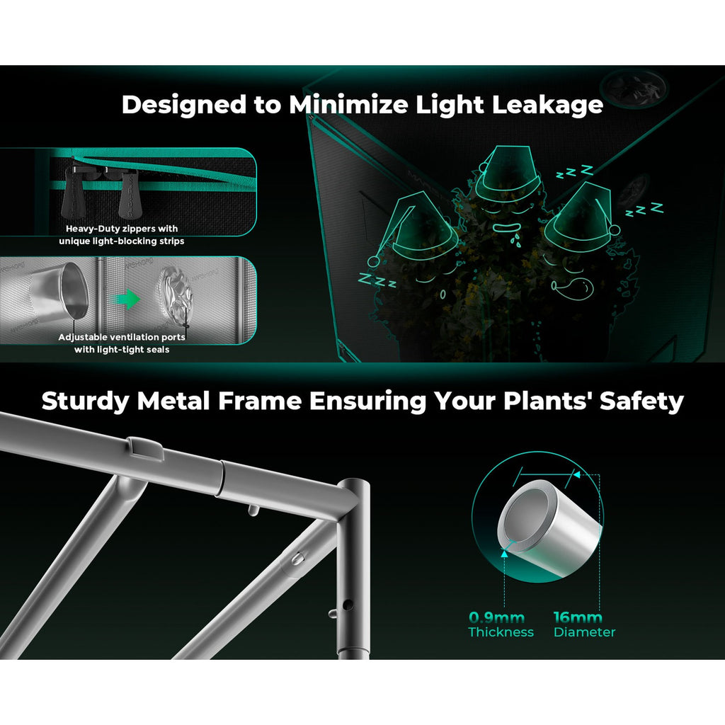 Mars Hydro 4' x 4' x 6' 8" (120cm x 120cm x 200cm) Indoor Grow Tent product image 6