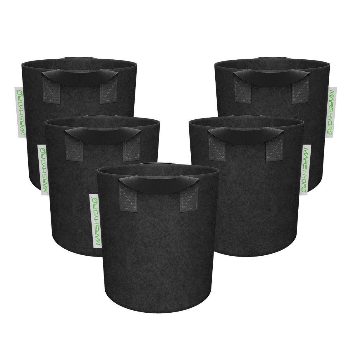 Mars Hydro 5 Gallon Black Fabric Grow Bag w/ Handles - 5-Pack product image 1