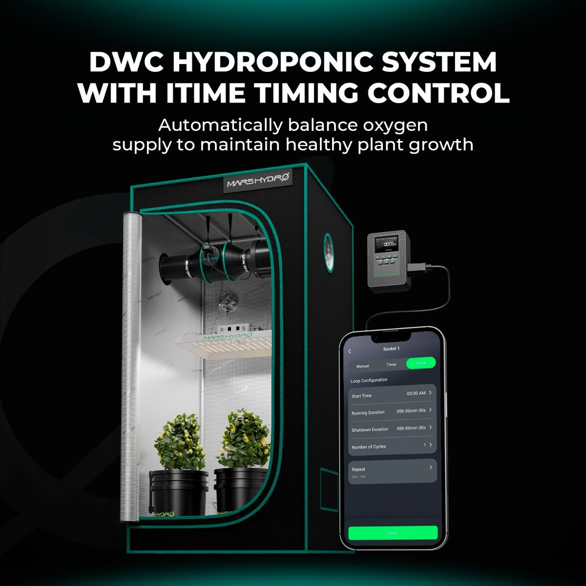 Mars Hydro 5-Gallon Deep Water Culture Hydroponic System Kit w/ 2 product image 11
