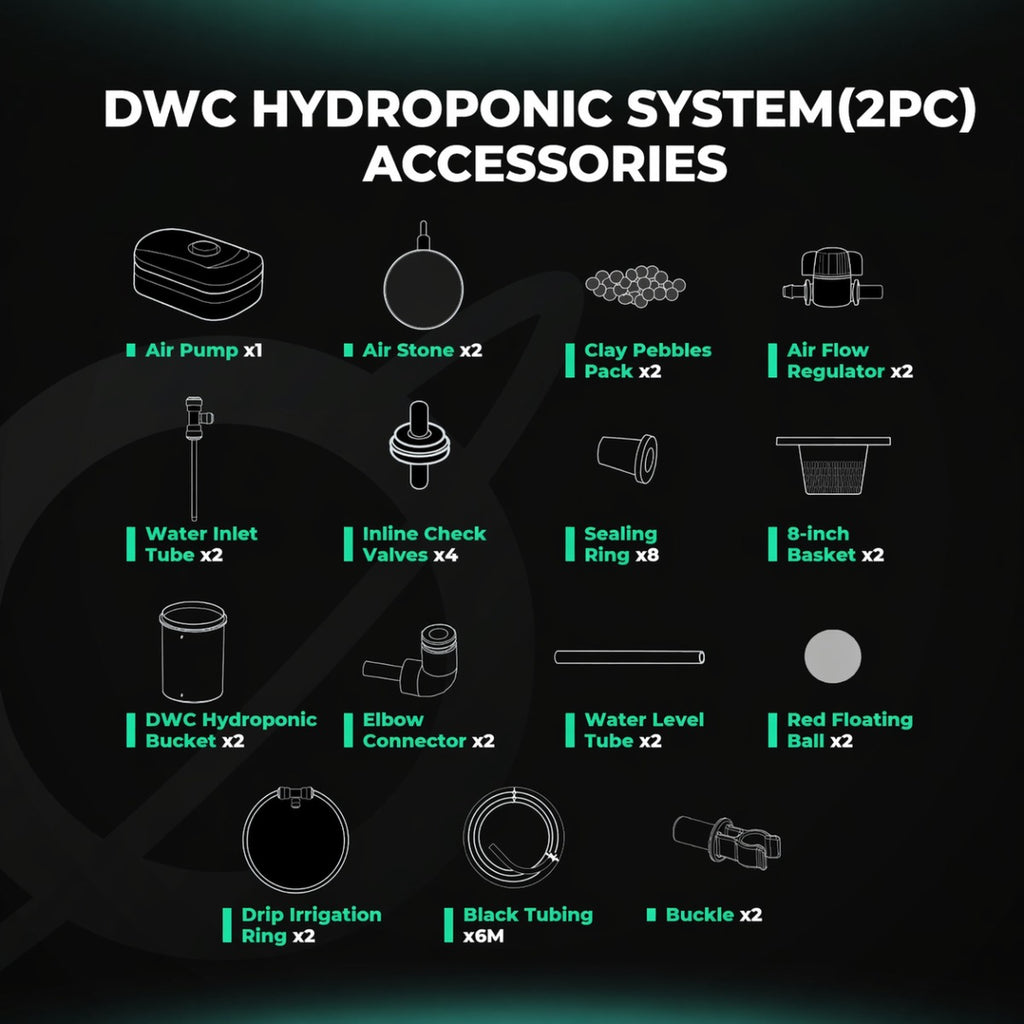 Mars Hydro 5-Gallon Deep Water Culture Hydroponic System Kit w/ 2 product image 5