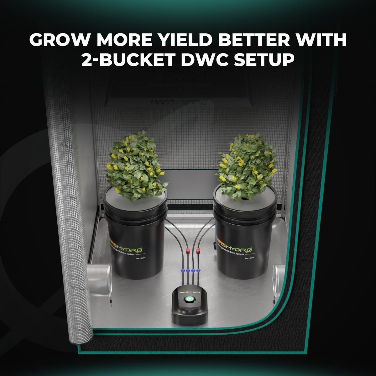 Mars Hydro 5-Gallon Deep Water Culture Hydroponic System Kit w/ 2 product image 6
