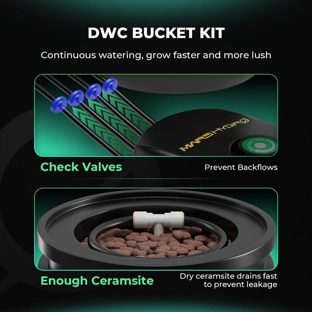 Mars Hydro 5-Gallon Deep Water Culture Hydroponic System Kit w/ 2 product image 9