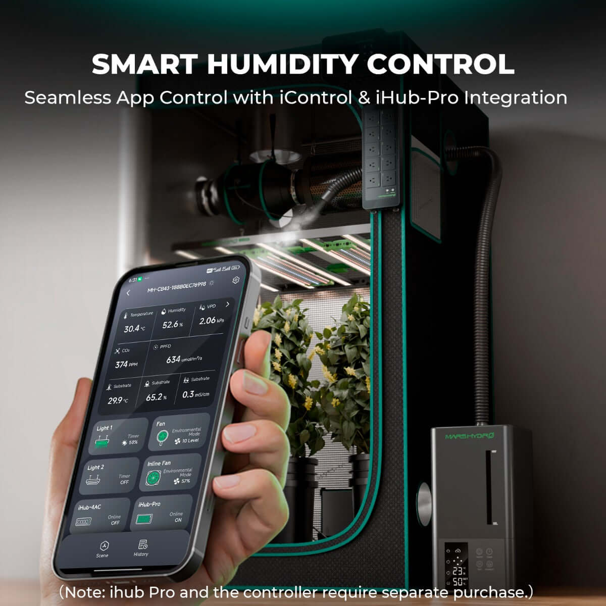 Mars Hydro 5L Ultrasonic Cool Mist Plant Humidifier product image 3