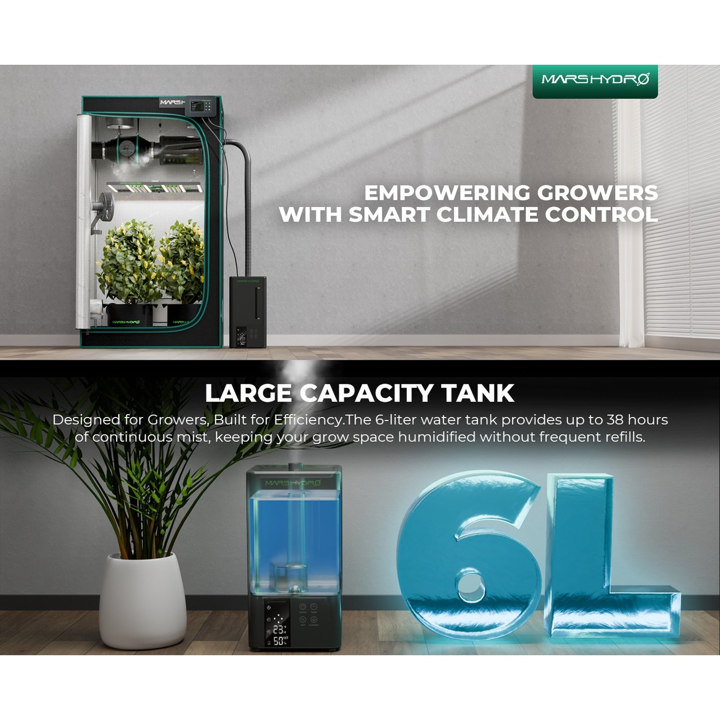 Mars Hydro 5L Ultrasonic Cool Mist Plant Humidifier product image 3