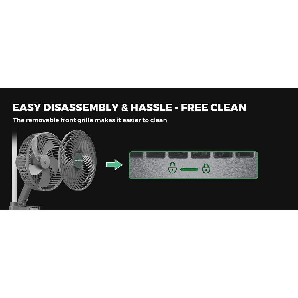 Mars Hydro 6" Auto-Oscillating Clip Fan product image 4