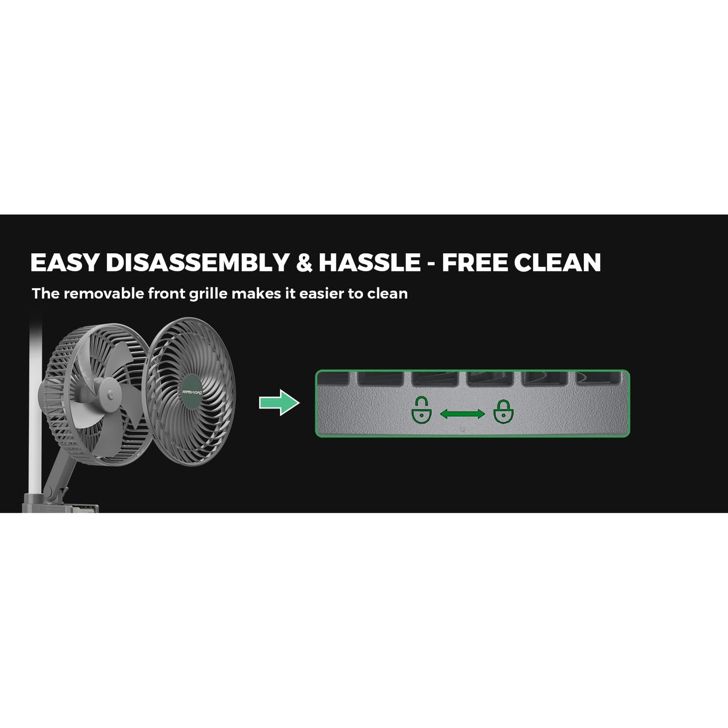 Mars Hydro 6" Auto-Oscillating Clip Fan product image 4
