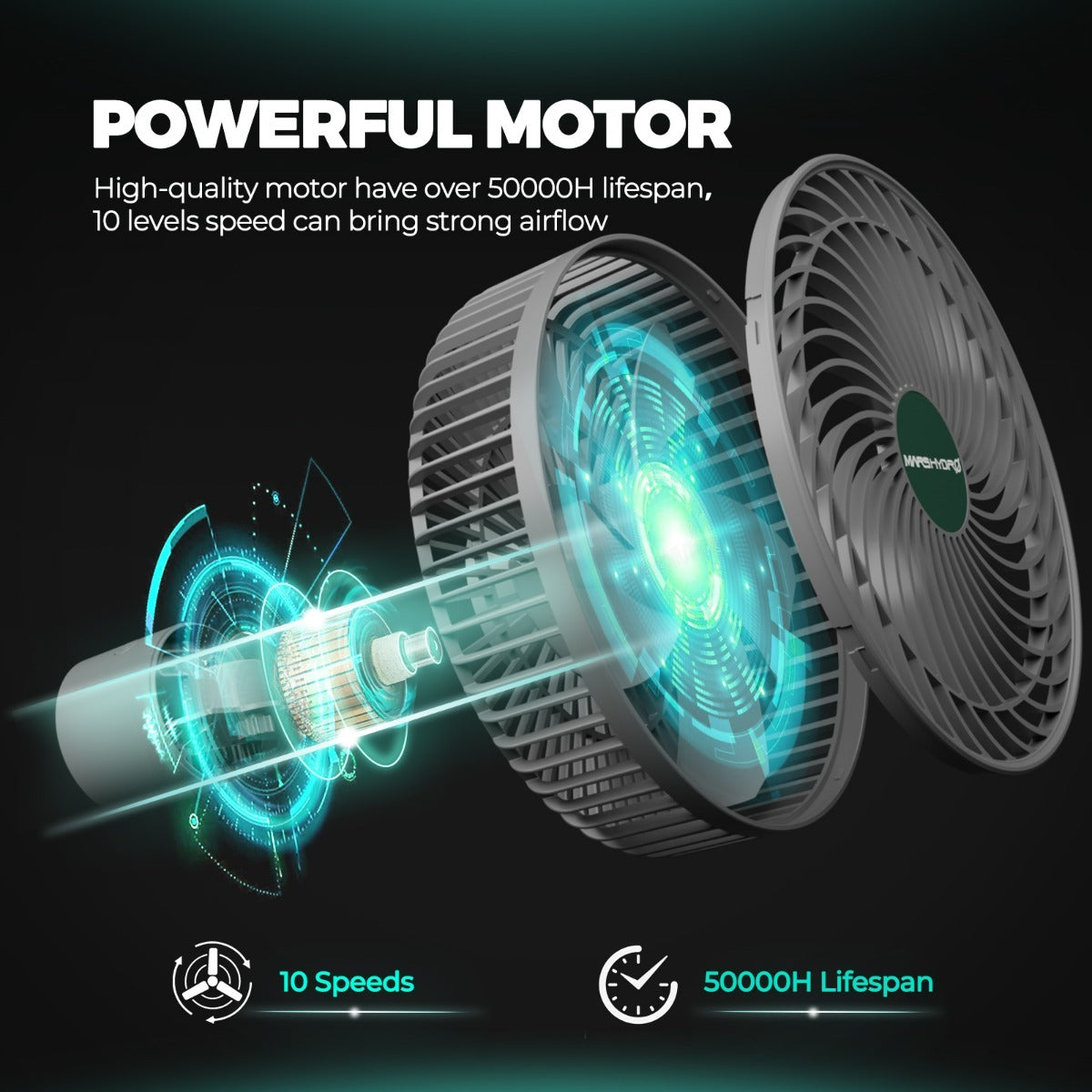 Mars Hydro 6" Auto-Oscillating Clip Fan product image 8