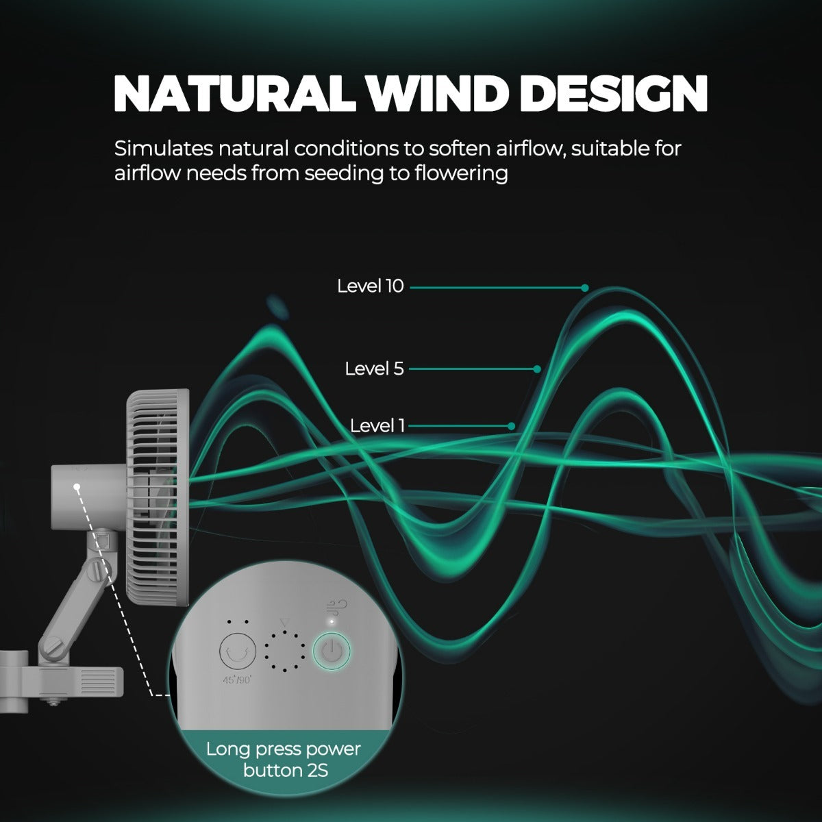 Mars Hydro 6" Auto-Oscillating Clip Fan product image 9