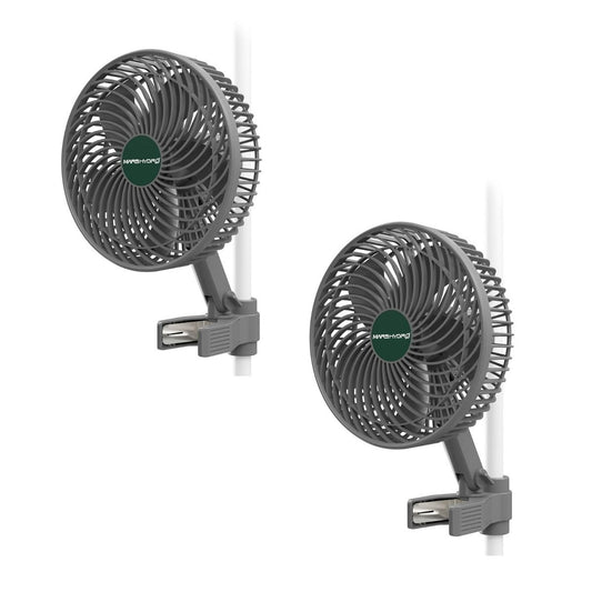 Mars Hydro 6-Inch Auto-Oscillating Clip Fans, 2-Pack product image 1