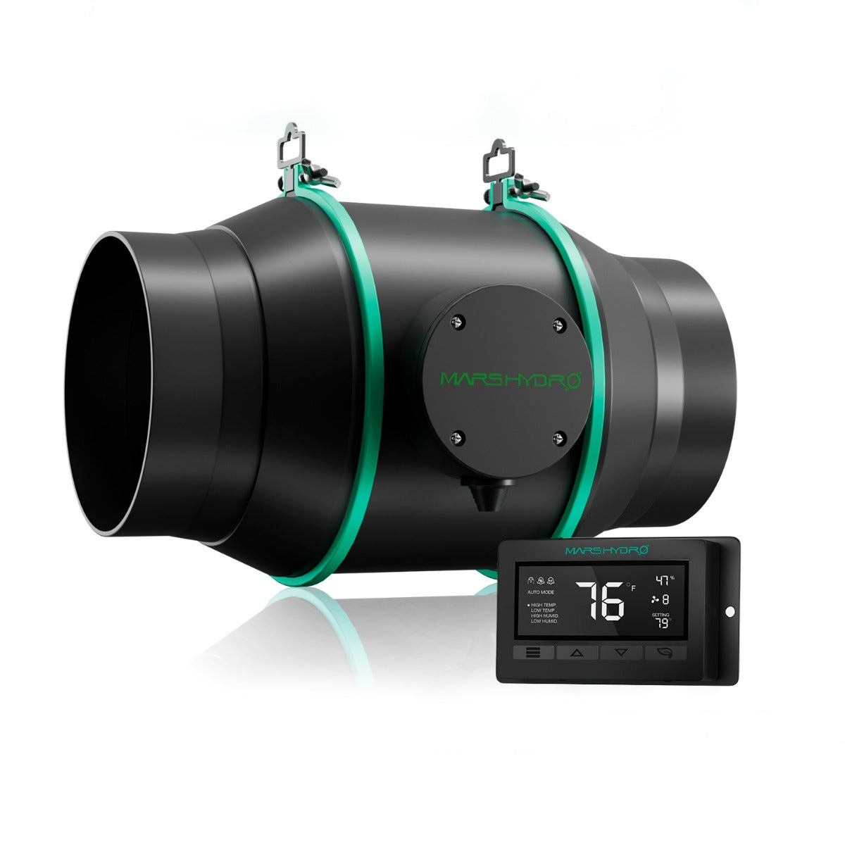 Mars Hydro 6" Inline Duct Fan w/ Temperature & Humidity Controller product image 1