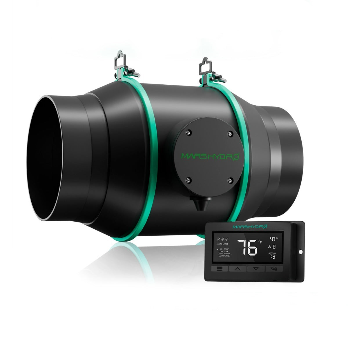 Mars Hydro 6" Inline Duct Fan w/ Temperature & Humidity Controller product image 1