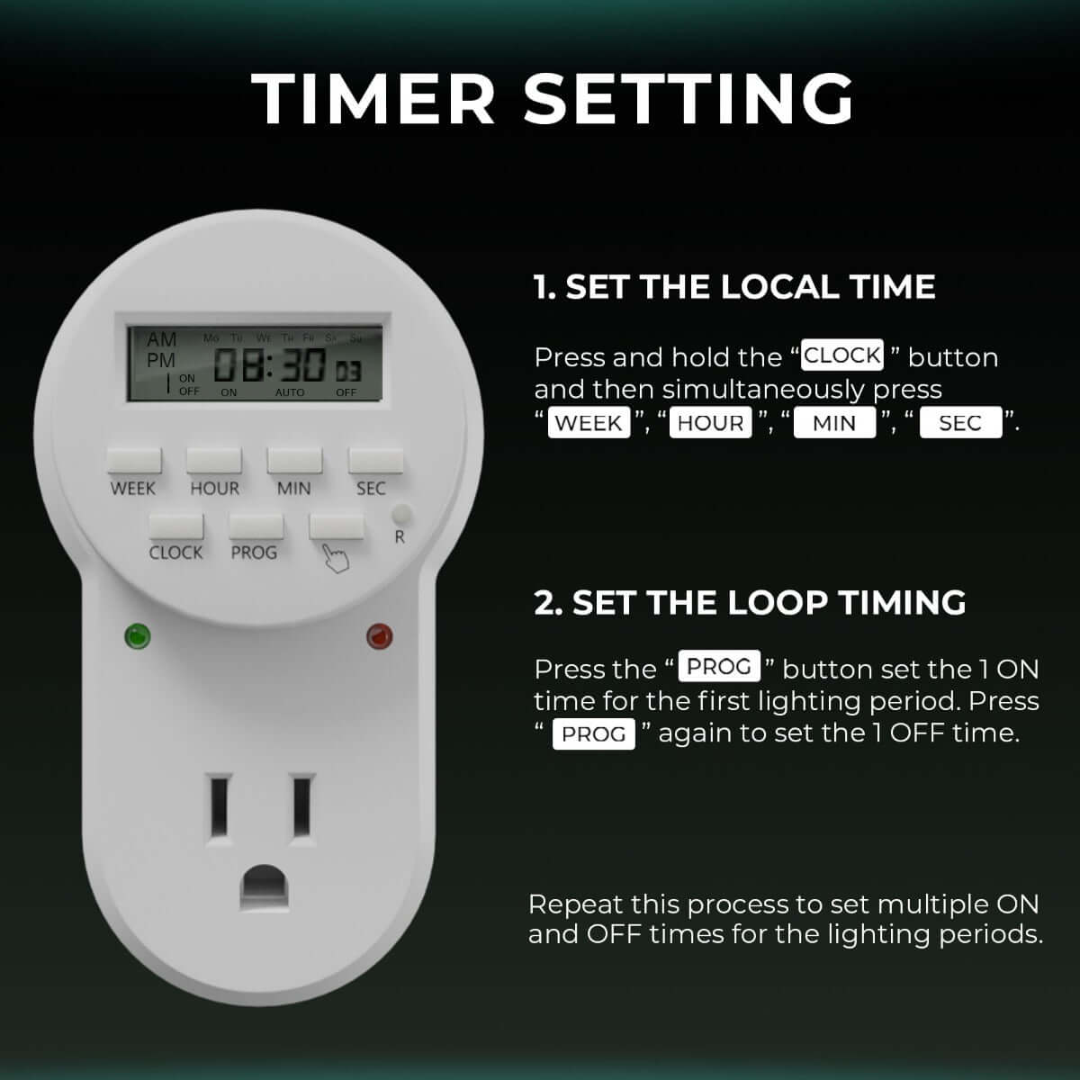 Mars Hydro 7-Day Programmable Digital Timer product image 5